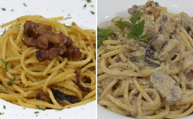 Espaguetis a la carbonara: recetas antigua y moderna