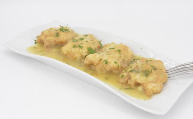 Cocochas de bacalao 'Skrei' en salsa verde