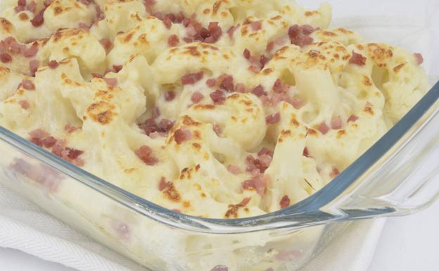 Coliflor gratinada