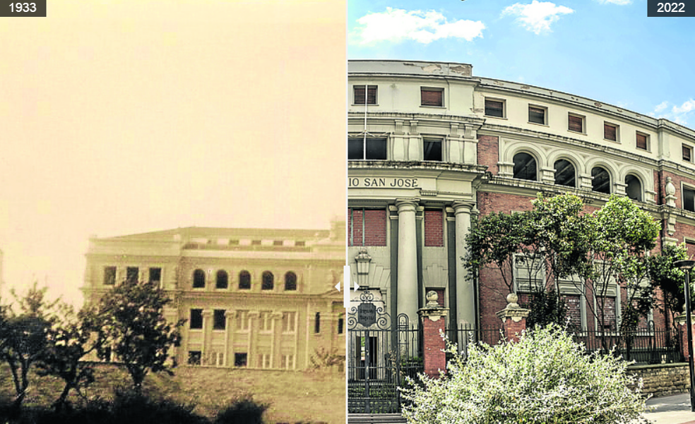 Dos fachadas, dos épocas