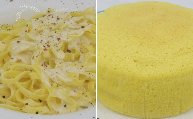 La receta de hoy de Javier Romero: pasta Alfredo y pastel de queso japonés
