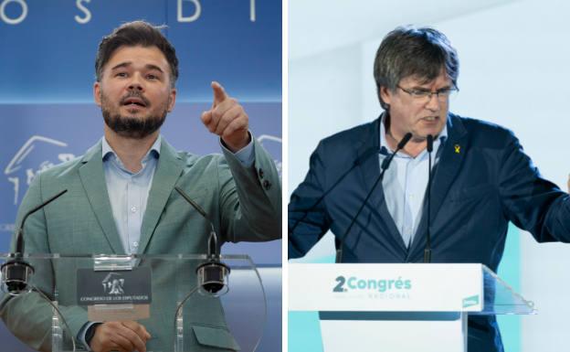 Rufián llama «tarado» a Puigdemont