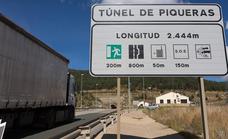 El túnel de Piqueras cierra desde hoy hasta el 23 de junio durante el día por obras de mantenimiento