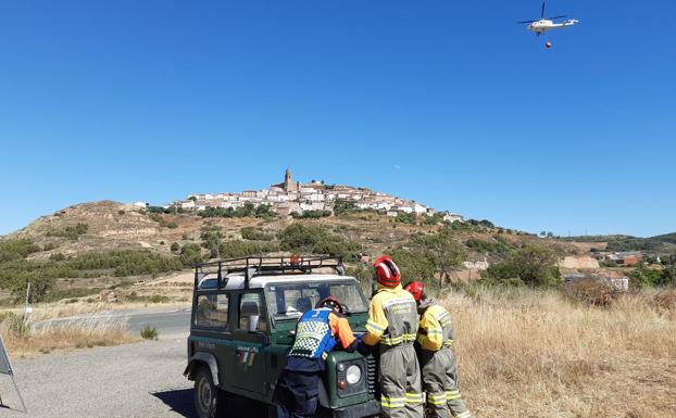 Prácticas de los servicios de emergencias de La Rioja en Ausejo