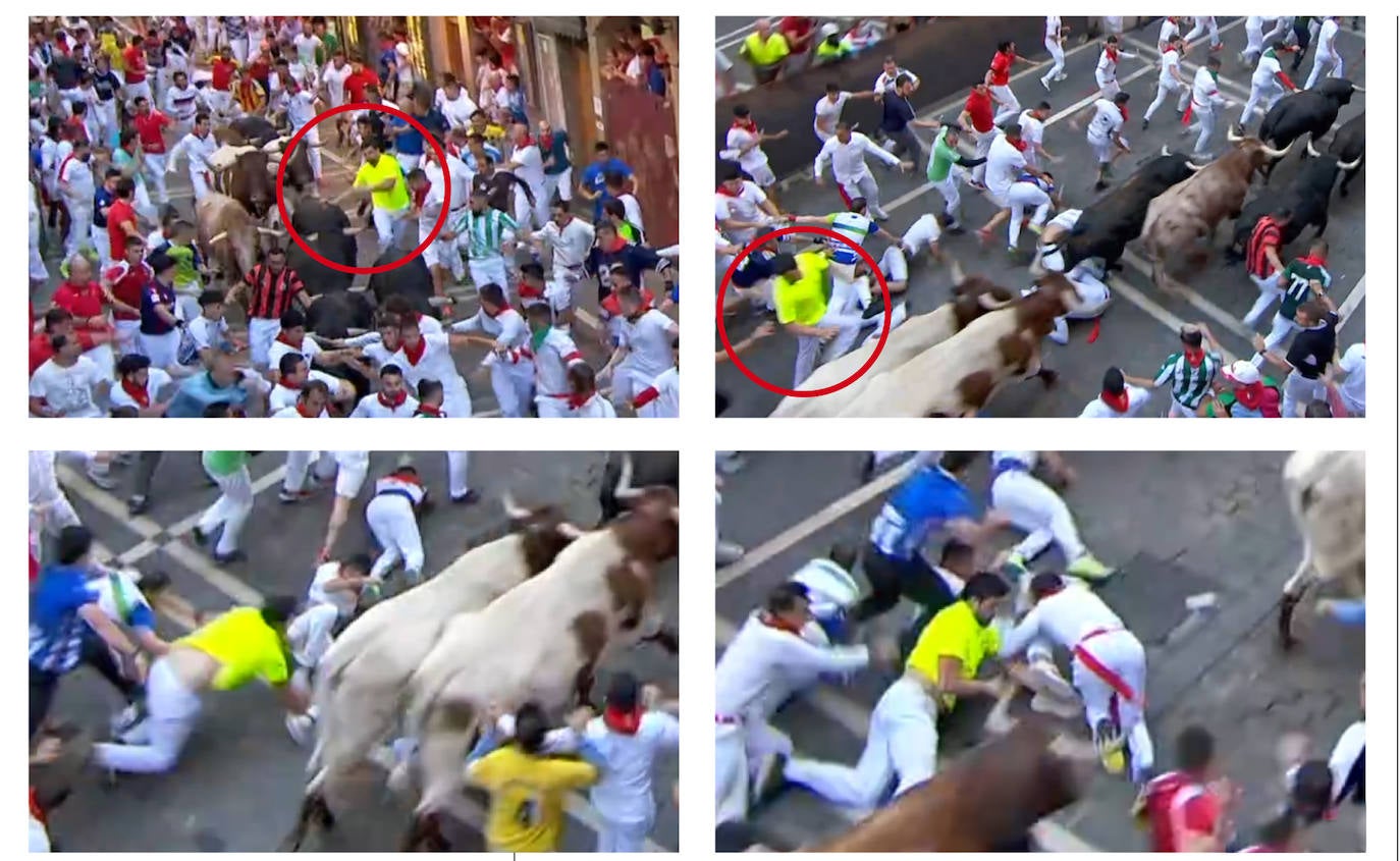 «Ha sido un susto», dice el riojano herido en el encierro de San Fermín