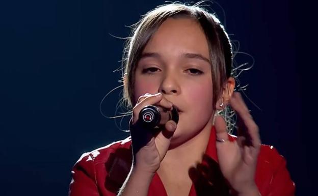 La riojana Marina Oliván, en la final de La Voz Kids