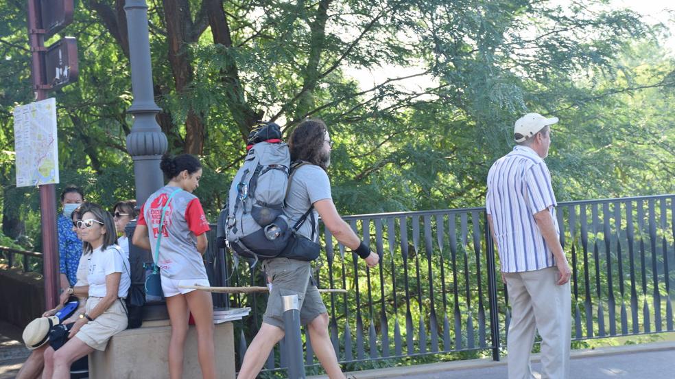 Un recorrido simbólico y saludable por el Camino de Santiago en Logroño