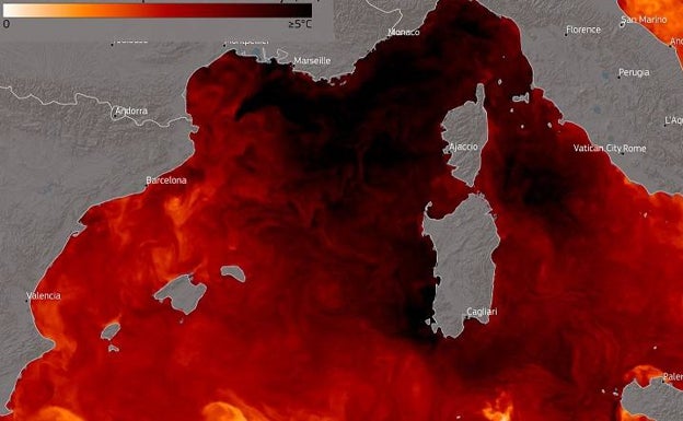 El agua del Mediterráneo supera la temperatura de un mar tropical