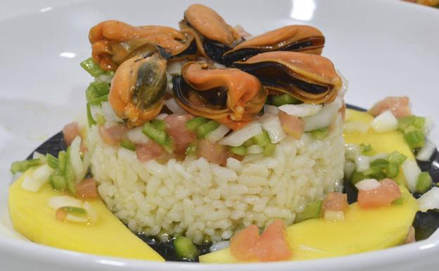 La receta de Javier Romero: Ensalada de arroz con mejillones