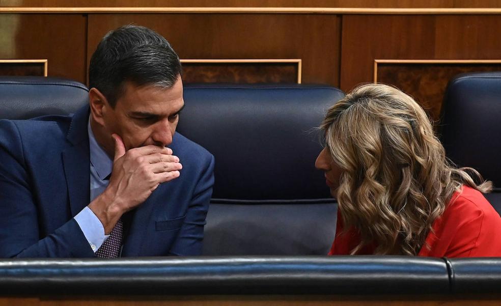 Sánchez y Díaz se reúnen «para fortalecer la coalición»