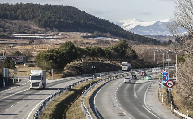 La Audiencia Nacional ratifica el desvío de camiones a la AP-68 por el descenso de la siniestralidad