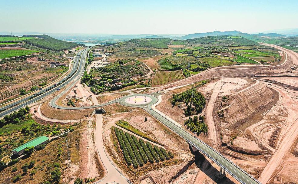 El 'scalextric' de la Ronda Sur de Logroño toma forma