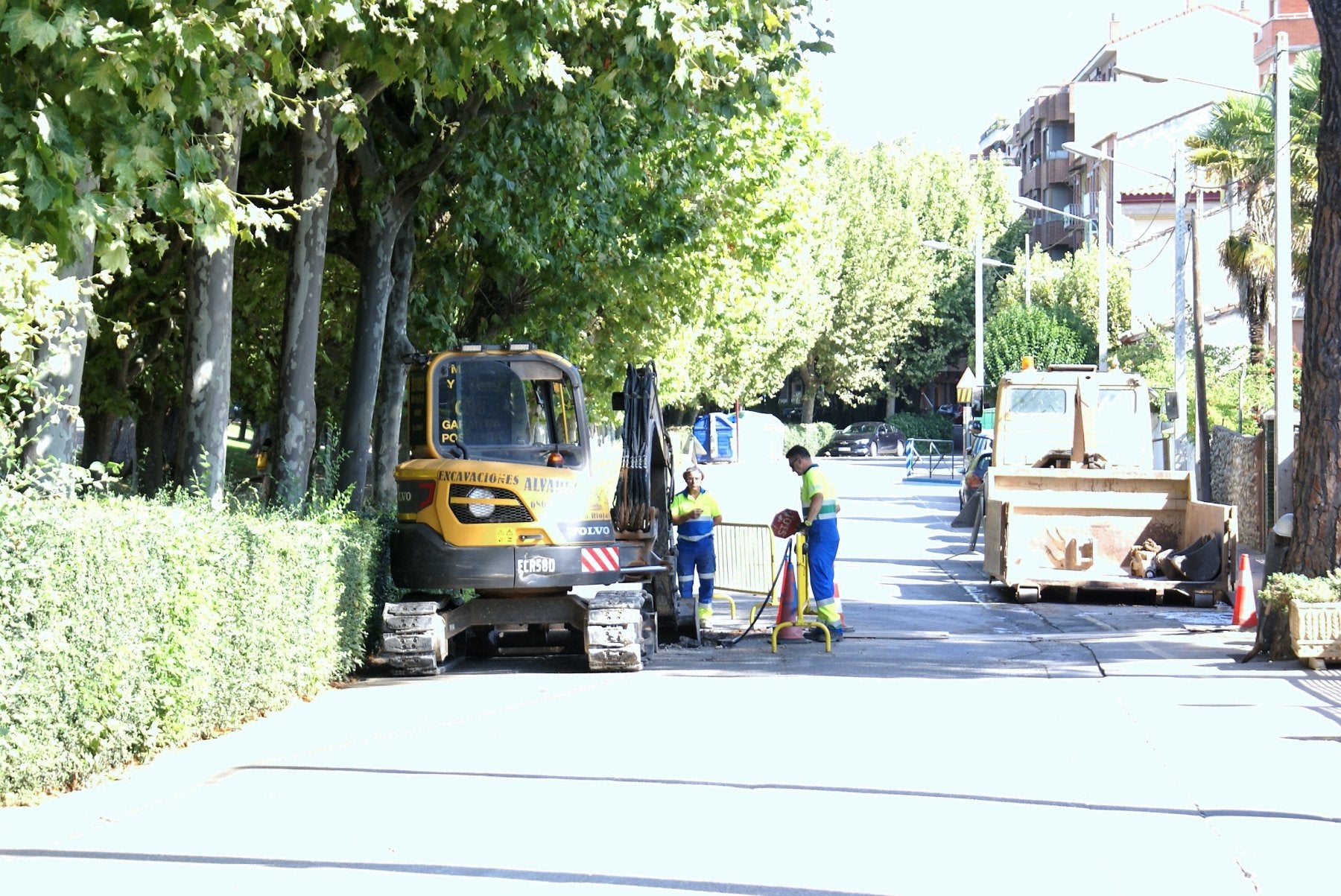 Una fuga en una vivienda descubre una avería en la red najerina de abastecimiento