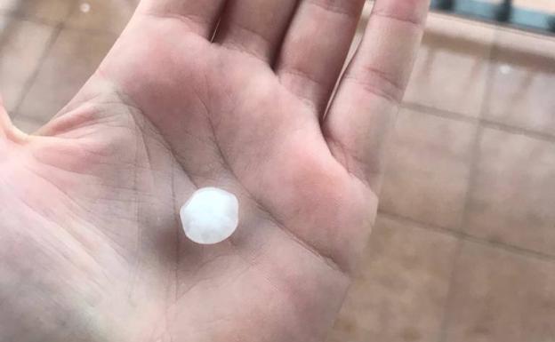 El granizo llega a los Cameros