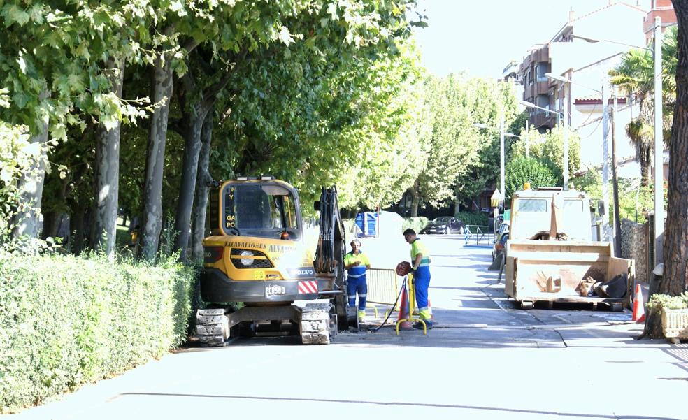 Una fuga en una vivienda descubre una avería en la red najerina de abastecimiento