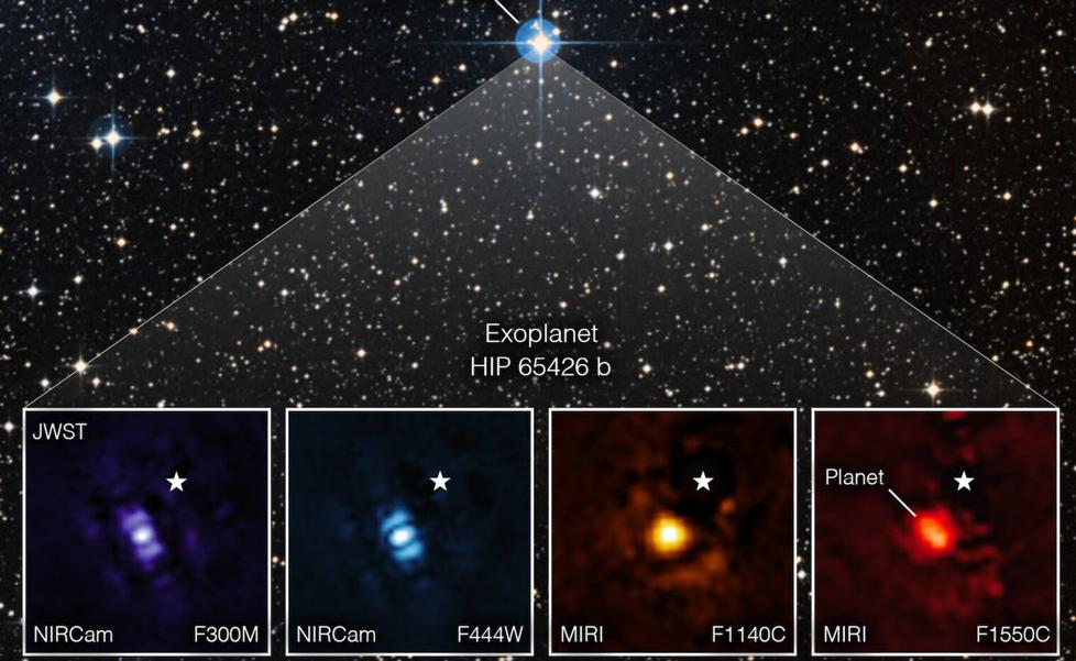 El telescopio espacial James Webb fotografía su primer exoplaneta