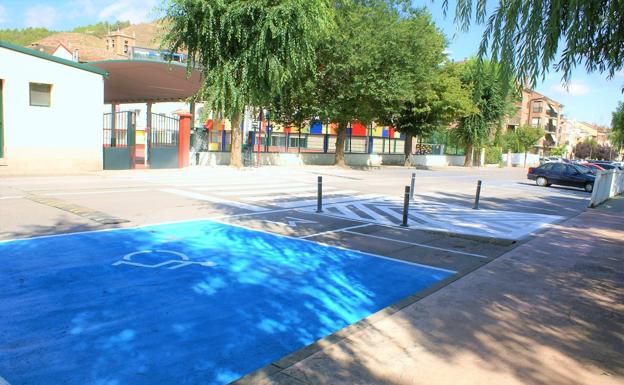 El acceso al colegio La Piedad de Nájera, con más seguridad