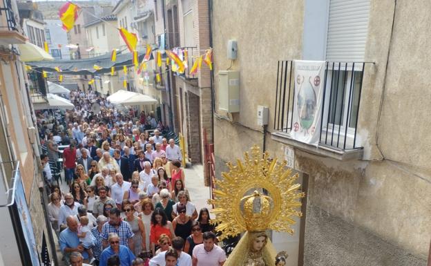 Procesión de la Virgen del Villar en Igea