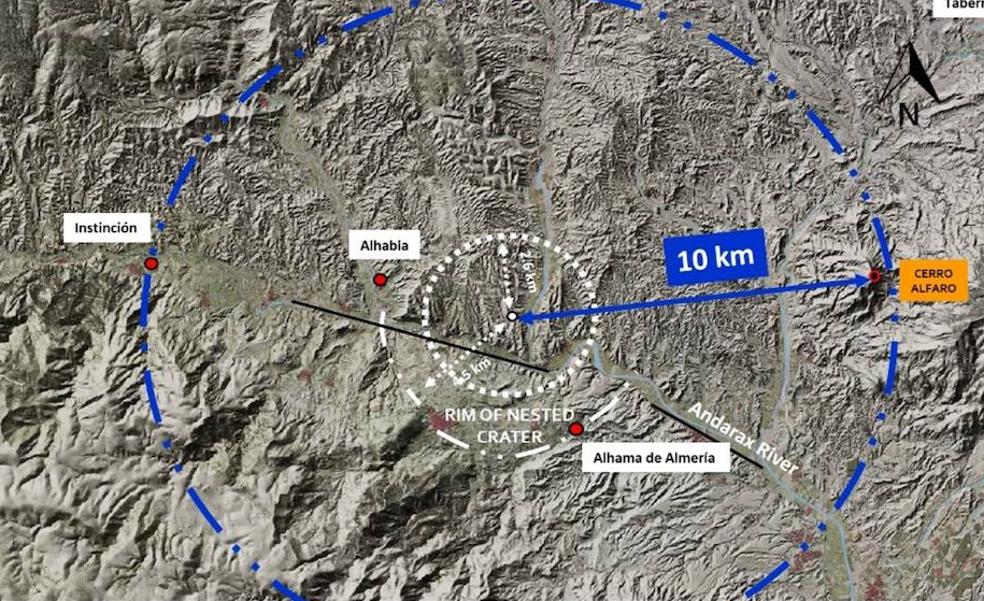 Descubierto el primer posible cráter de impacto por meteorito en España