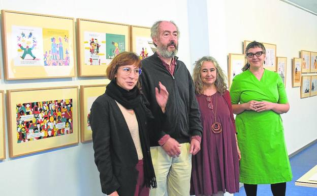 La Rafael Azcona expone ilustraciones y libros de Media Vaca con el tema del dinero