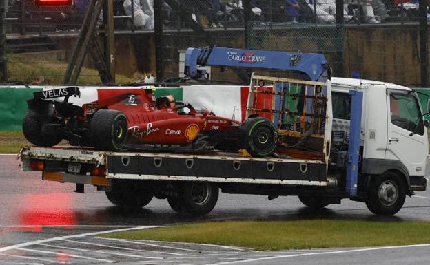 Carlos Sainz, víctima en Suzuka: «Un domingo difícil y decepcionante»