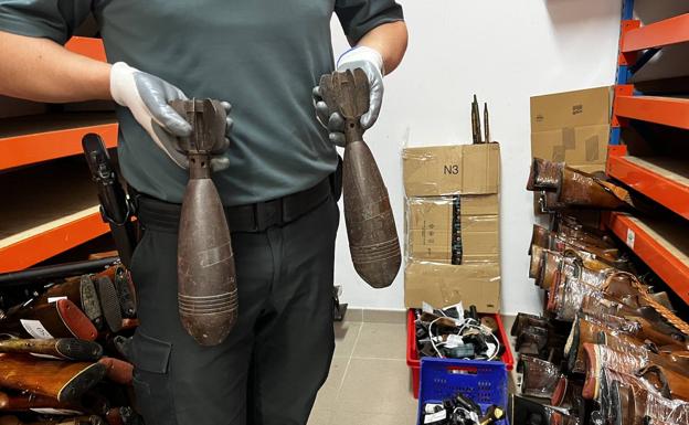 La Guardia Civil destruye un arsenal de 803 armas en La Rioja