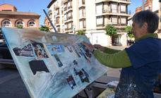 Certamen de pintura al aire libre en el casco antiguo de Calahorra