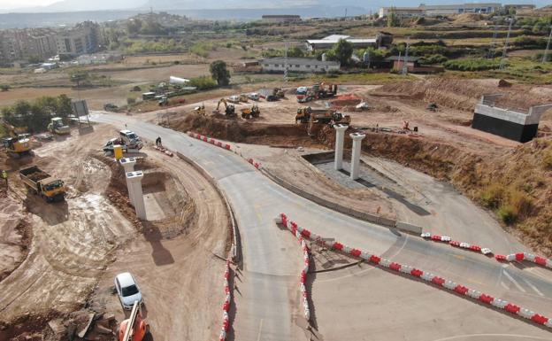 Las obras de la Ronda Sur cortarán el acceso a Lardero por la N-111 durante cuatro días