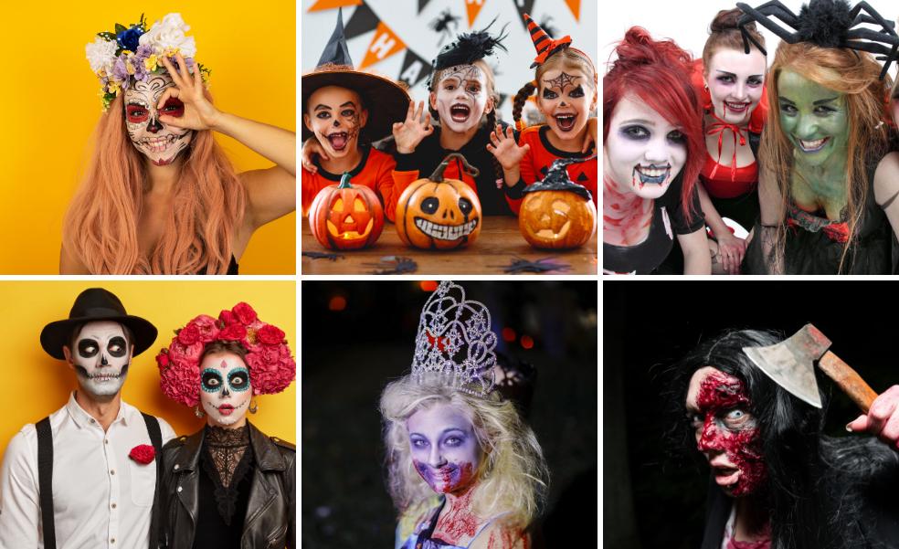 Cinco ideas de maquillaje fáciles para Halloween para adultos y niños