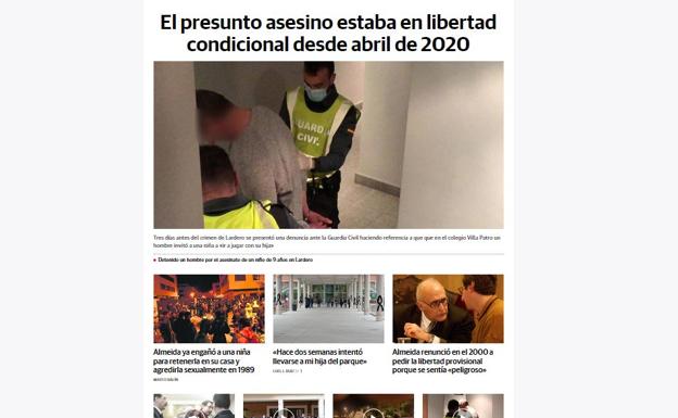 Así contó Diario LA RIOJA el asesinato del pequeño Álex