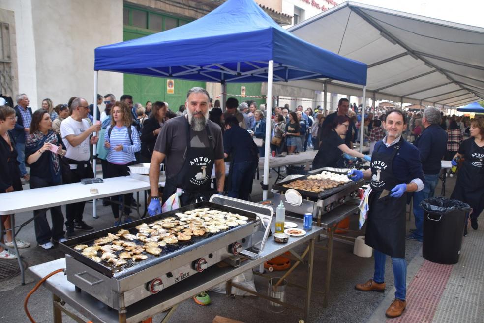 Champiñones, setas y vino de Autol, sabrosos