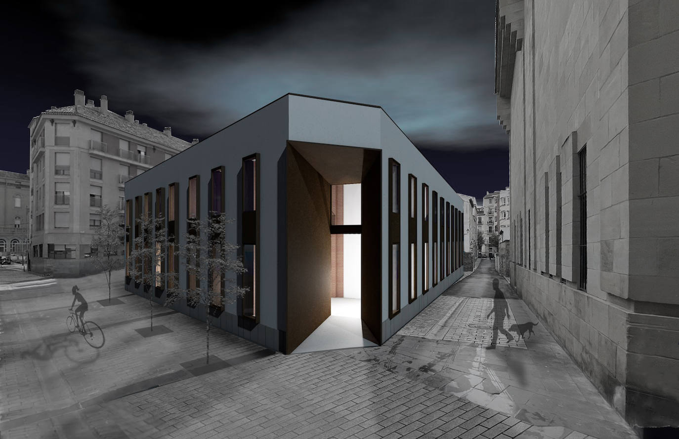 La nueva imagen del colegio San Bernabé: el Casco Antiguo de Logroño moderniza su cara