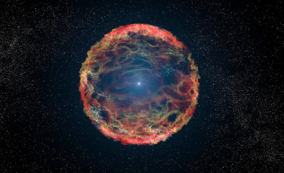 El telescopio Hubble fotografía los primeros instantes tras la explosión de una supernova