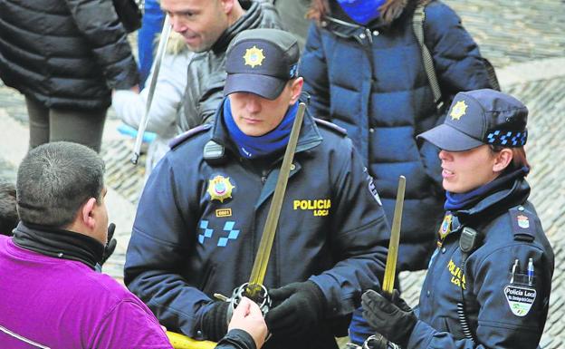 La Policía de Santo Domingo se planta