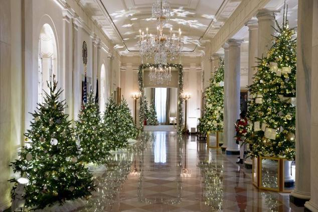 La Casa Blanca instala 77 árboles y más de 83.000 luces en su Navidad más hogareña