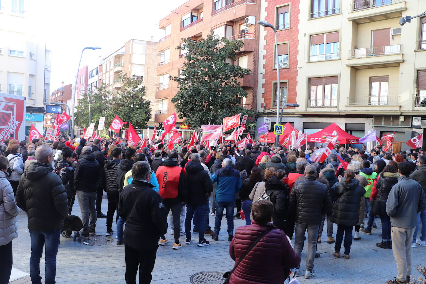 La huelga del calzado de Arnedo, en imágenes