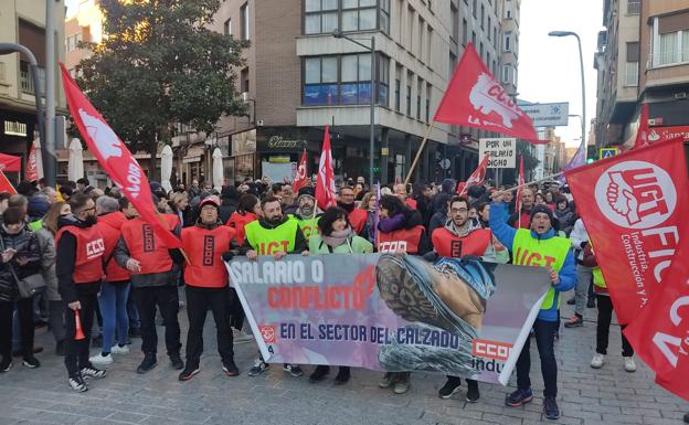 Los sindicatos anuncian para el día 14 una segunda jornada de huelga en calzado