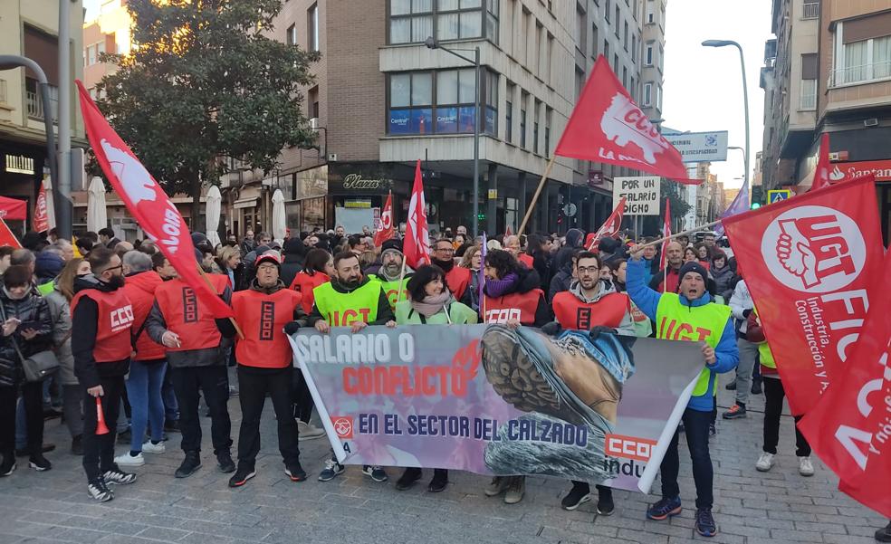 Huelga del calzado: la reclamación obrera paraliza Arnedo