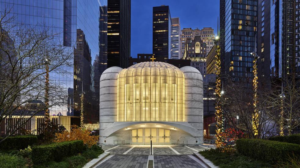 La nueva iglesia de San Nicolás en Nueva York, de Calatrava, en imágenes