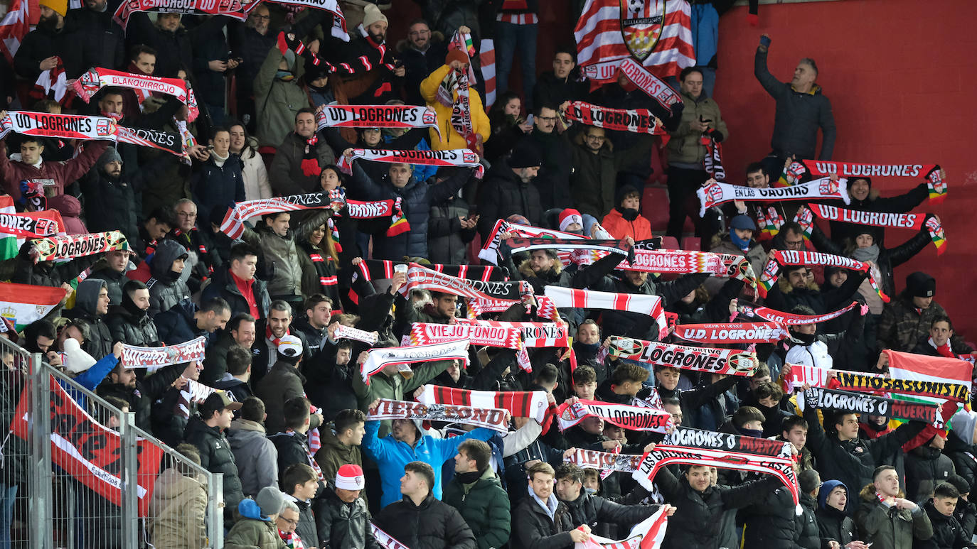 El partido de la UD Logroñés frente al Numancia en Los Pajaritos