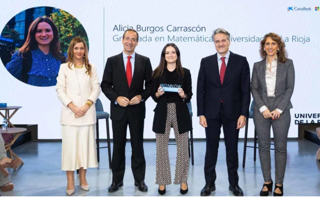 Alicia Burgos, graduada en Matemáticas por la UR, logra una beca de Caixabank y Microsoft