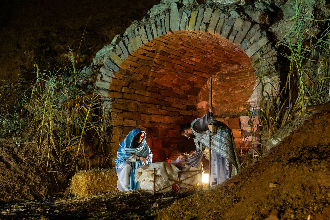 Representación del Belén Viviente de Alcanadre en su cincuenta aniversario
