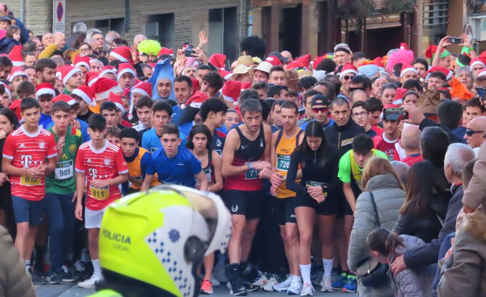 Lázaro e Itzi vencen en la San Silvestre de Alfaro