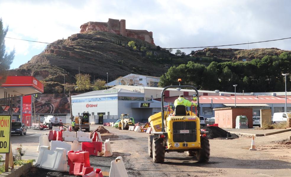 La reforma de los accesos norte de Arnedo llega a la mitad de su ejecución