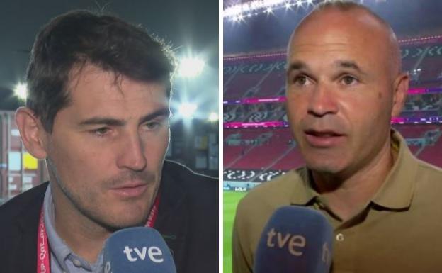 Los sueldos de Iker Casillas y Andrés Iniesta por comentar el Mundial de Qatar en TVE