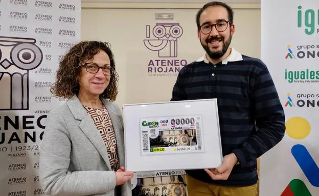 El cupón de la ONCE celebra el centenario del Ateneo Riojano el 16 de enero