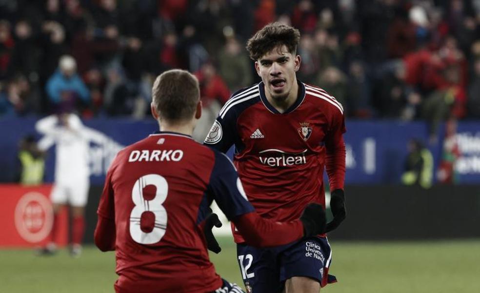 Abde lleva a Osasuna a semifinales, en la prórroga, 18 años después