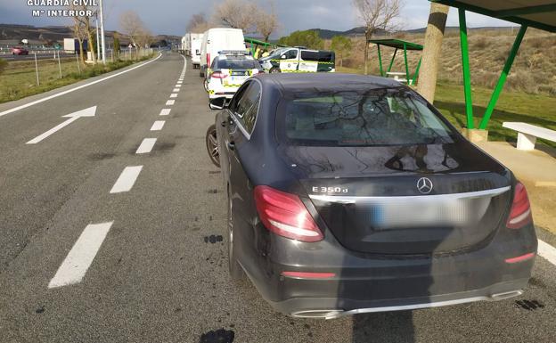 'Cazan' a un conductor que circulaba drogado a 195 km/h por la AP-68 en La Rioja