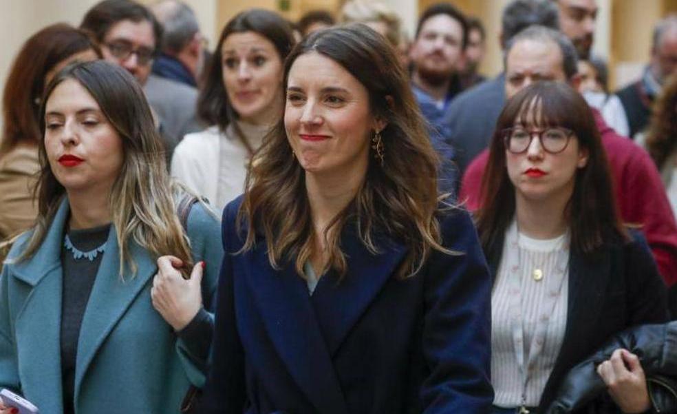 Irene Montero, sobre el 'sí es sí: «Existe una discrepancia fuerte con el PSOE»