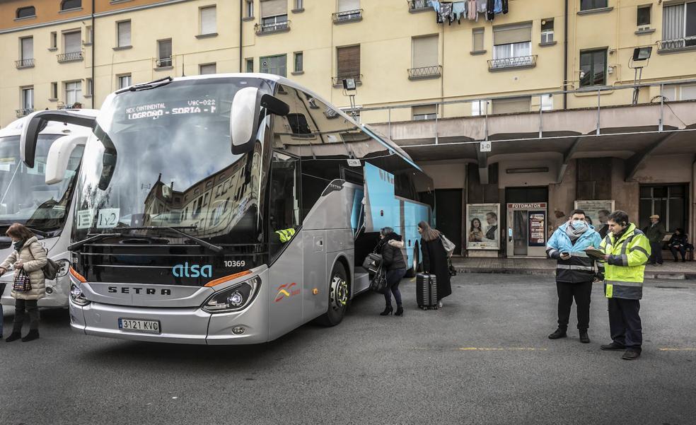 Seis líneas de autobús son gratuitas desde para los riojanos que más las utilizan